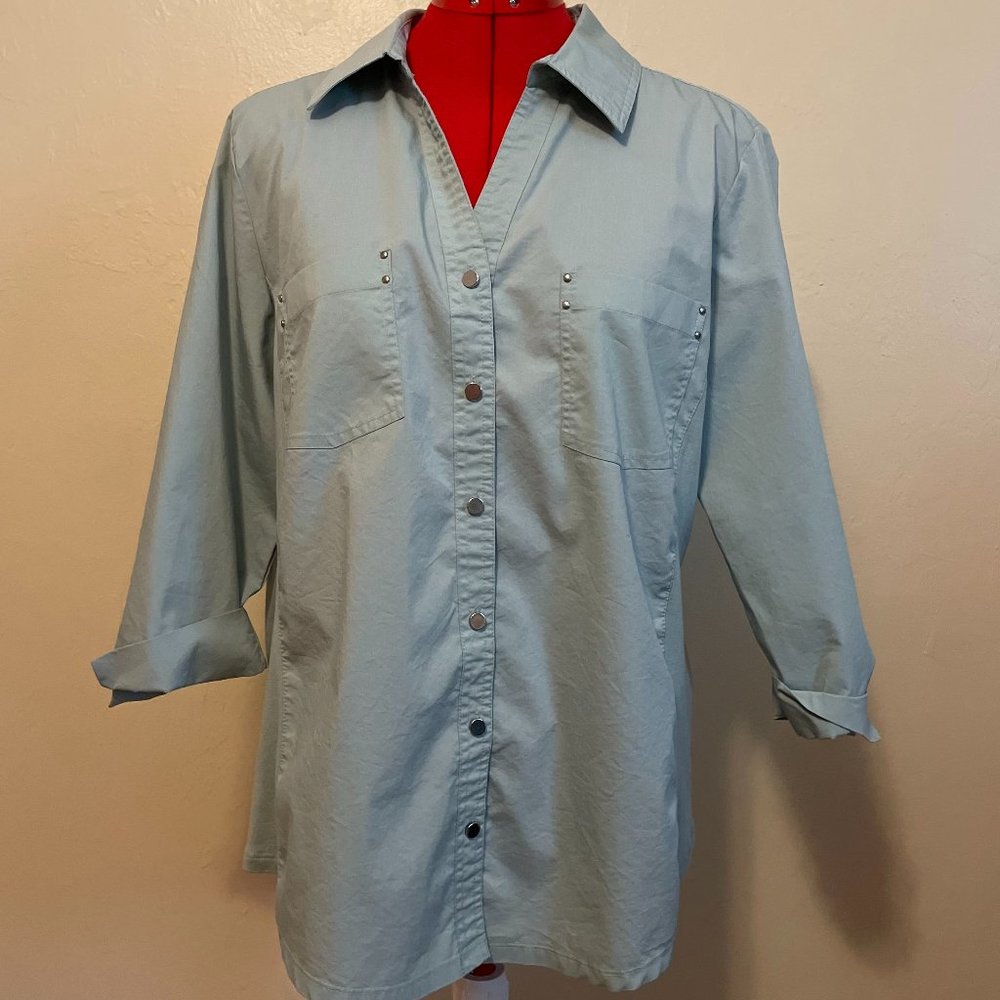 Croft & Barrow Button-Up Top